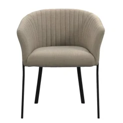 Leen Bakker Eetkamerstoel Luigi - stof - zand Hot