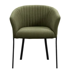 Leen Bakker Eetkamerstoel Luigi - stof - groen