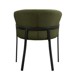 Leen Bakker Eetkamerstoel Luigi - stof - groen