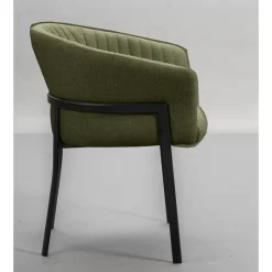 Leen Bakker Eetkamerstoel Luigi - stof - groen