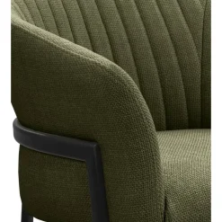 Leen Bakker Eetkamerstoel Luigi - stof - groen