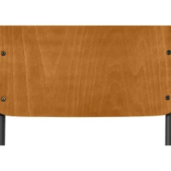 Leen Bakker Eetkamerstoel Oscar - hout - bruin/zwart New