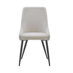 Furnihaus Eetkamerstoel Oscar Beige Stof Set van 2 New