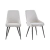 Furnihaus Eetkamerstoel Oscar Beige Boucle Set van 2 Clearance