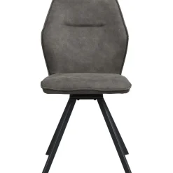 Leen Bakker Eetkamerstoel Raffy - stof - antraciet Best