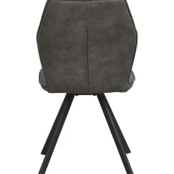 Leen Bakker Eetkamerstoel Raffy - stof - antraciet Best