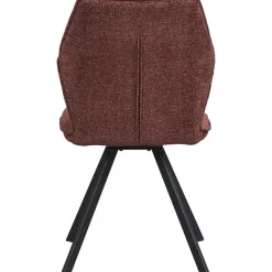 Leen Bakker Eetkamerstoel Raffy - stof - wijnrood Clearance