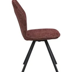 Leen Bakker Eetkamerstoel Raffy - stof - wijnrood Clearance