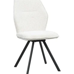 Leen Bakker Eetkamerstoel Raffy - stof - crème Online