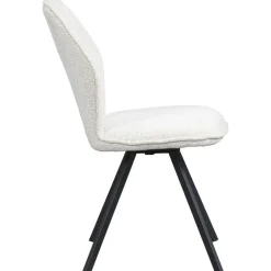 Leen Bakker Eetkamerstoel Raffy - stof - crème Online