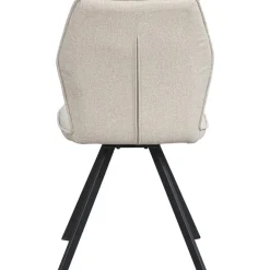 Leen Bakker Eetkamerstoel Raffy - stof - beige Hot