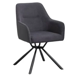 Leen Bakker Eetkamerstoel Saar - antraciet Best