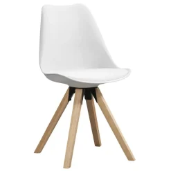 Leen Bakker Eetkamerstoel Senja - wit - hout New