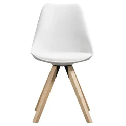 Leen Bakker Eetkamerstoel Senja - wit - hout New