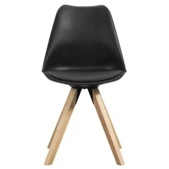 Leen Bakker Eetkamerstoel Senja - zwart - hout New