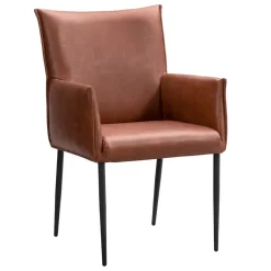 Leen Bakker Eetkamerstoel Teun - cognac Outlet