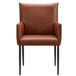 Leen Bakker Eetkamerstoel Teun - cognac Outlet