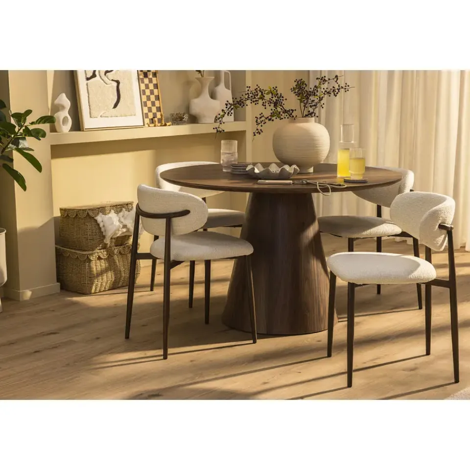 Leen Bakker Eetkamerstoel Tibor - crème New