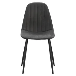 Leen Bakker Eetkamerstoel Vince - stof - antraciet Sale