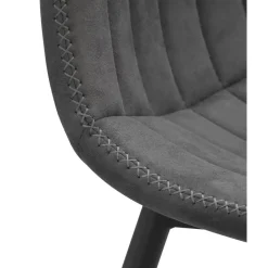 Leen Bakker Eetkamerstoel Vince - stof - antraciet Sale