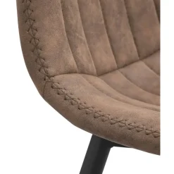 Leen Bakker Eetkamerstoel Vince - stof - cognac Online