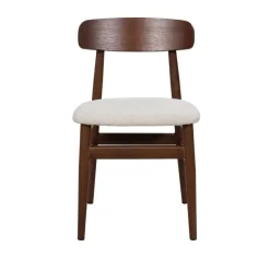 Giga Meubel Eetkamerstoel Walnoot Hout - 45x51x76cm - Zithoogte 47cm - Liza - Set van 2 Sale