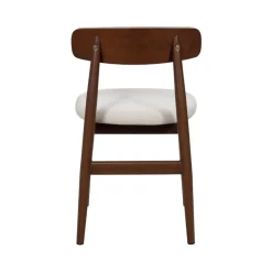 Giga Meubel Eetkamerstoel Walnoot Hout - 45x51x76cm - Zithoogte 47cm - Liza - Set van 2 Sale