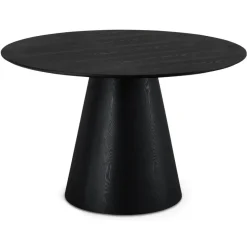 Giga Living EetkamertafelRond ø120cm - Zwart Eikenhout Clearance