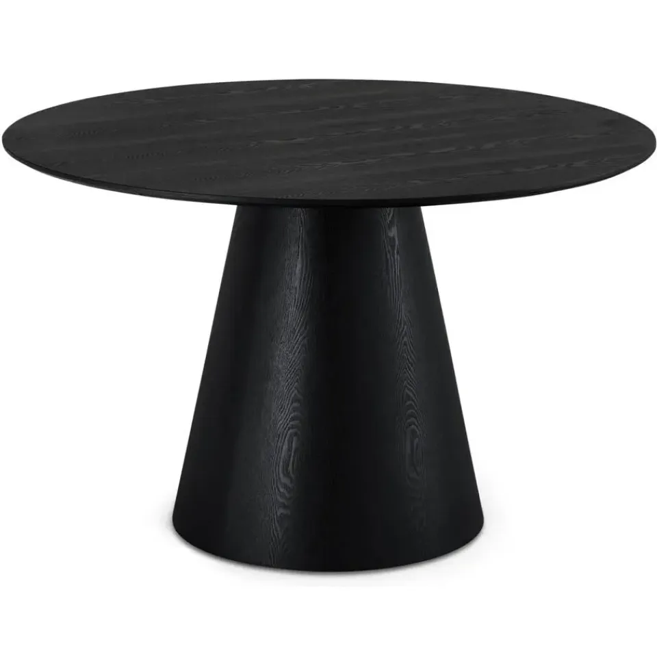 Giga Living EetkamertafelRond ø120cm - Zwart Eikenhout Clearance