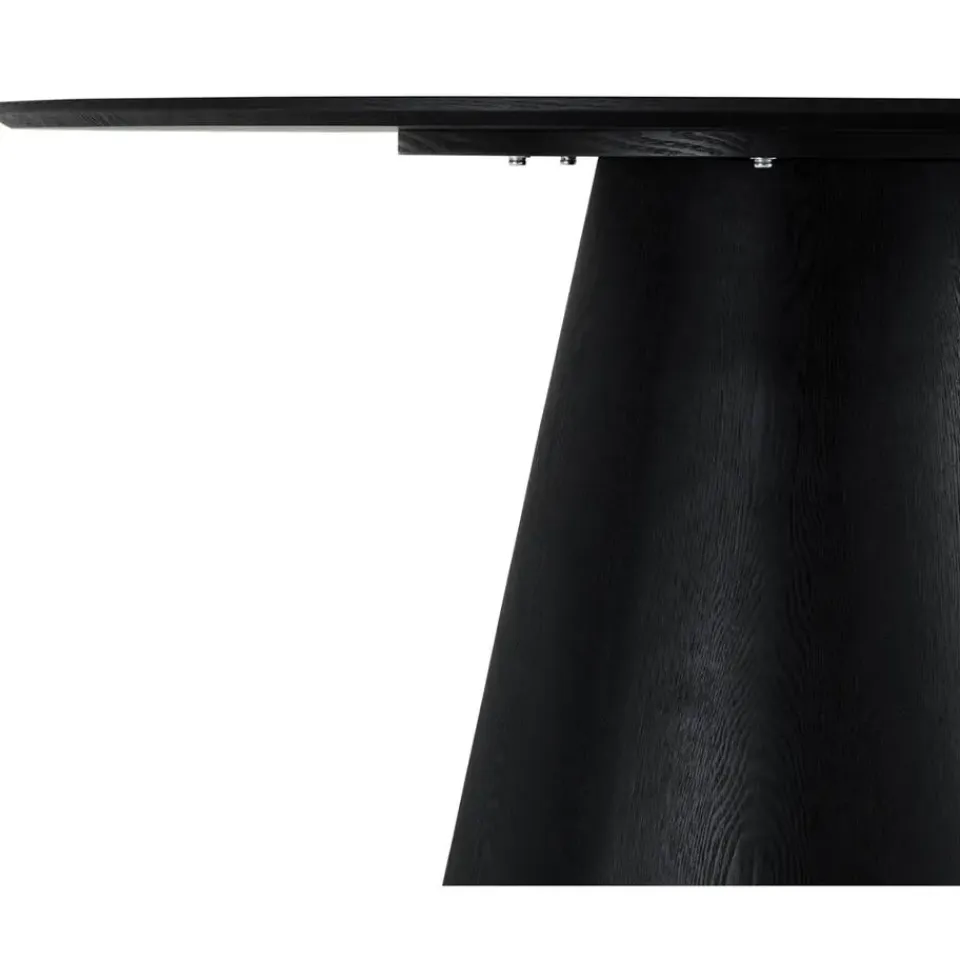 Giga Living EetkamertafelRond ø120cm - Zwart Eikenhout Clearance