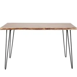 Giga Living Eettafel Acaciahout 130x70x77cm - Tafel Edge Outlet