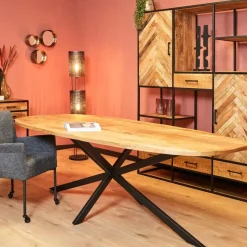 StarFurn Eettafel Deens Ovaal Naturel - 200x100x76cm - Elegance