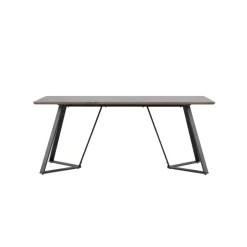 Fjôrd Eettafel Eiken Hout Zwart - 180x90x75cm - Marina Discount