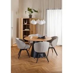 Giga Living Eettafel Eiken Naturel - Rond 120x120x75cm - Skagen Hot