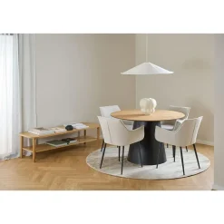 Giga Living Eettafel Eiken Naturel - Rond 120x120x75cm - Skagen Hot