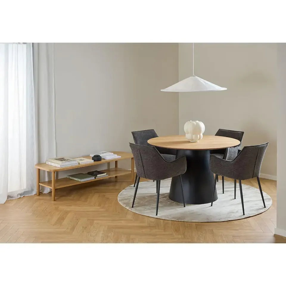 Giga Living Eettafel Eiken Naturel - Rond 120x120x75cm - Skagen Hot