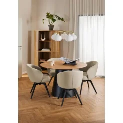 Giga Living Eettafel Eiken Naturel - Rond 120x120x75cm - Skagen Hot