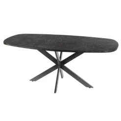 Giga Living Eettafel Grijs Staal - 215x105x77cm - Metallic New