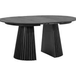 Leen Bakker Eettafel Irene - zwart - uitschuifbaar Clearance