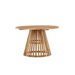 Fjôrd Eettafel Naturel Acaciahout - 120x120x75cm - Lumpur Discount