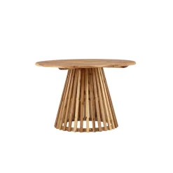 Fjôrd Eettafel Naturel Acaciahout - 120x120x75cm - Lumpur Discount