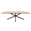 Giga Living Eettafel Naturel Eiken - 100x200x75cm - Spinpoot - Cesura Sale