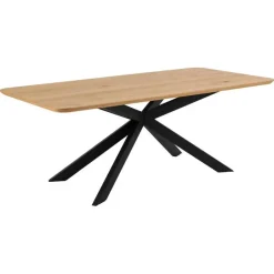 Giga Living Eettafel Naturel Eikenhout - 200x100x75cm - 6-8 personen - Dain New