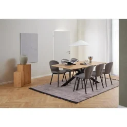 Giga Living Eettafel Naturel Eikenhout - 200x100x75cm - 6-8 personen - Dain New