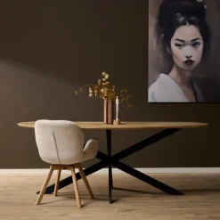 StarFurn Eettafel Naturel Eikenhout - 280x130x76cm - Cloud Clearance