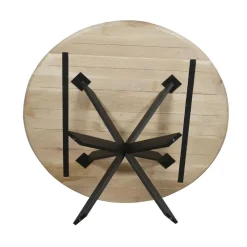 StarFurn Eettafel Naturel Hout - 110x110x76cm - Ferris Best