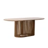 Giga Meubel Eettafel Naturel Mangohout - 250x110x76cm - 6-8 Personen - Ferran Outlet