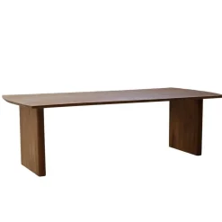 Giga Meubel Eettafel Naturel Mangohout - Rechthoek - 200x110x76 m - Tomeo