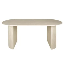 Giga Living Eettafel Ovaal - Travertin Beige - 180x90x77cm - Arch Hot