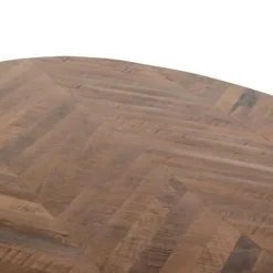 Giga Meubel Eettafel Ovaal - Visgraat - Hout - 240x100x78cm - Max Clearance